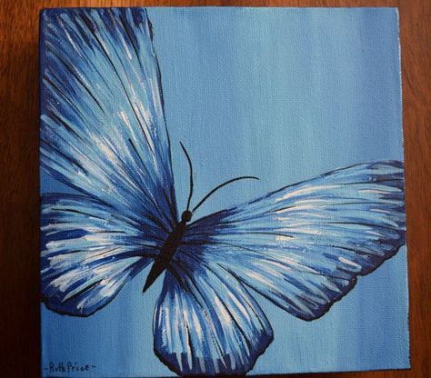 Best 25+ Simple paintings on canvas ideas on Pinterest Butterfly Art Painting, Simple Canvas Paintings, Butterfly Canvas, Easy Canvas Art, Soyut Sanat Tabloları, Easy Canvas Painting, Canvas Painting Designs, Canvas Painting Diy, Simple Acrylic Paintings