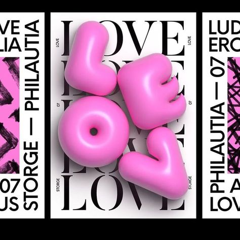 The Graphic Design Addict on Instagram: "LOVE by @nick_b_designs 🔖 Tag or use #thegraphicaddict to get featured! Follow @thegraphicaddict for daily design inspiration! #graphicdesign #posterdesign #postereveryday #poster #lovedesign #printart #printdesign #typography #typedesign #3ddesign #3dtype #contemporarydesign" Poster Graphic Design, Valentines Day Poster, Web Design Mobile, Design Club, 3d Typography, Typography Poster Design, Graphic Design Trends, Graphic Design Fun, Blender 3d