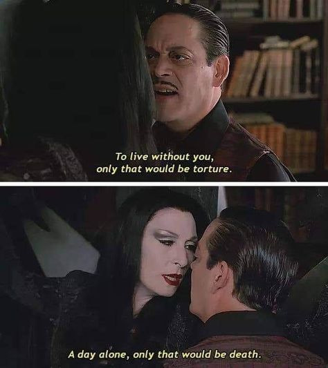 #theaddamsfamily Gomez Addams Quotes, Adams Family Quotes, Addams Family Quotes, Addams Family 1991, Morticia And Gomez, Morticia And Gomez Addams, Gomez And Morticia, Gomez Addams, Carolyn Jones