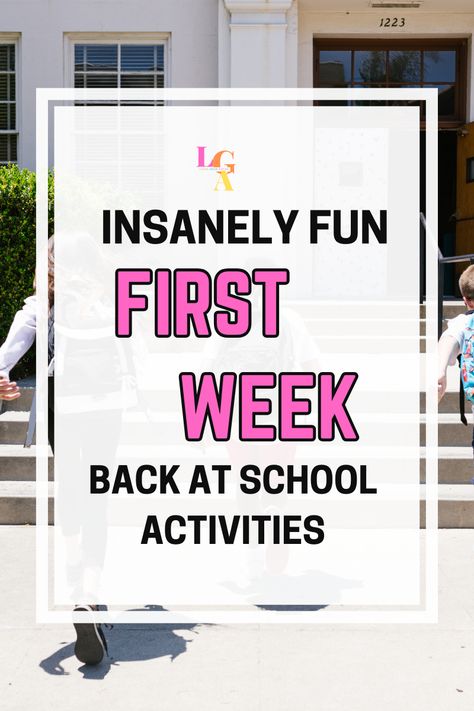 Kids heading back to school. Insanely fun first week back at school activities. Back To School Spirit Week Ideas, School Activities Ideas, School Spirit Week, First Week Of School Ideas, Team Building Games, Classroom Culture, Icebreaker Activities, Activities Ideas, Spirit Week