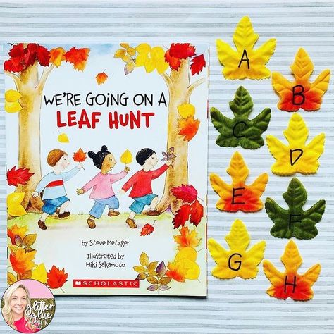 Angie Brezina - Preschool/Pre-K (@glitterandglueandprektoo) • Instagram photos and videos September Preschool Themes, Leaf Hunt, Jamie Kelly, September Preschool, Preschool Activities At Home, Fake Leaves, Harvest Celebration, Fall Preschool Activities, Farm School