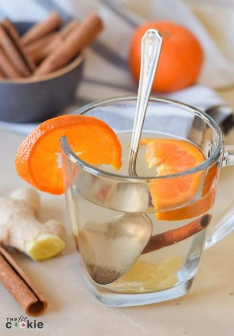 Immunity Tea, Apricot Smoothie, Wellness Tea, Ginger Drink, Health Drinks, Ginger Water, Cocktails Recipes, Orange Tea, Smoothie Prep