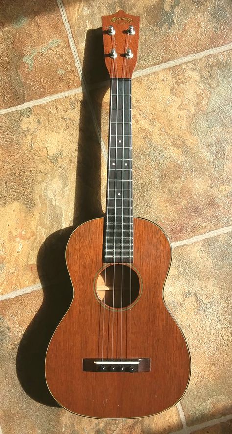 1950s Martin T1 tenor ukulele. Sweet, mellow and balanced Martin sound. https://www.pinterest.com/zorandragutinovich/ Tenor Ukulele, Vision Board Manifestation, Could Play, George Harrison, Www Pinterest Com, Ukulele, The Voice, Music Instruments, Woodworking