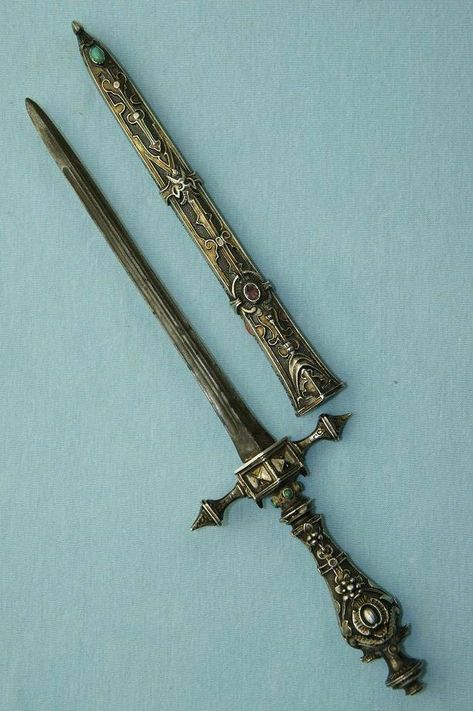 Gothic Knife, Ornate Dagger, Fantasy Dagger, Knife Aesthetic, French Gothic, Royal Core, Pretty Knives, Dagger Knife, Cool Swords