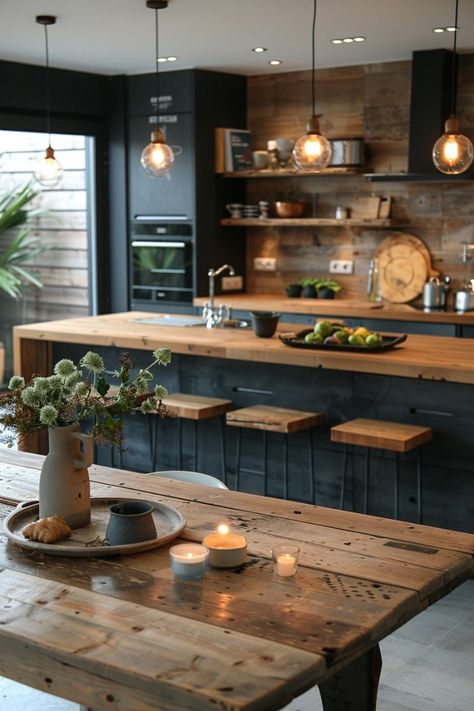 Thinking of renovating your kitchen to give it that timeless look? Get inspired by modern kitchen design that stays relevant. Dapur Skandinavia, Modern Kitchen Design Trends, Dapur Rustic, Model Dapur, Desain Pantry, Hairstyles Braided, Kitchen Design Trends, Scandinavian Kitchen, Kitchen Inspiration Design