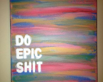 Canvas Painting Quotes, Art Mini Toile, Hippie Painting, Canvas Painting Ideas, Simple Canvas Paintings, Cute Canvas Paintings, Easy Canvas Art, Painting Quotes, Easy Canvas Painting