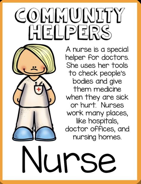 Nurse Community Helper Preschool, Nurse Preschool Activities, Community Helpers Nurse, Preschool Community Helpers, Community Helpers Week, Community Helpers Preschool Crafts, Community Helper Lesson, Community Helpers Crafts, Community Helpers Activities