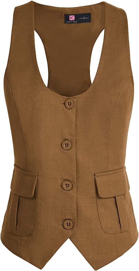 Fitted Fashion, Dressy Vest, Women Waistcoat, Sleeveless Jean Jackets, Magic Clothes, Waistcoat Woman, Vintage Vest, Dope Fashion, Sleeveless Jacket