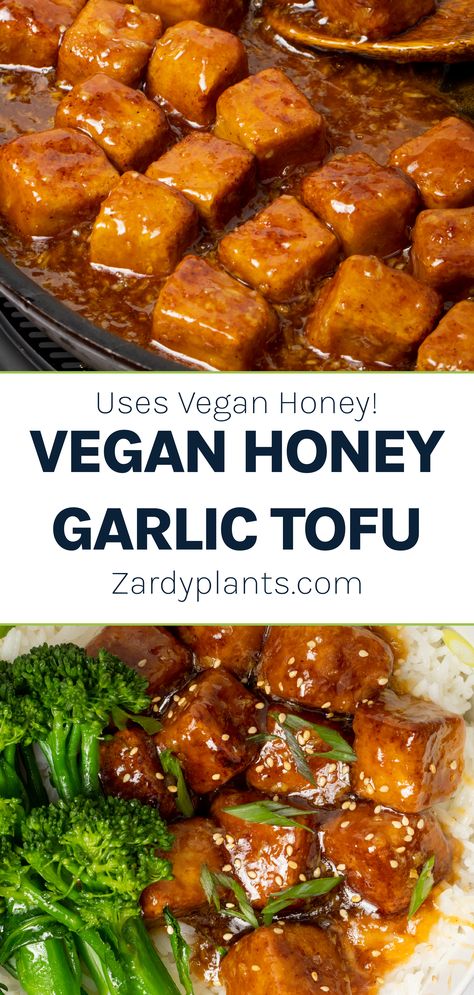 Heart Healthy Tofu Recipes, One Pot Tofu Recipes, Instapot Tofu Recipes, Healthy Recipes With Honey, Easy Vegan Tofu Recipes, Hot Honey Tofu, Garlic Tofu Recipes, How To Cook Tofu, Soft Tofu Recipes