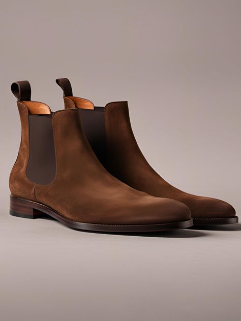 Suede Chelsea Boots . . . . . . #suedeboots #suedechelseaboots #chelseaboots #menschelseaboots #leatherboots #brownboots #ankleboots Brown Shoes Outfit, Blinders Quotes, Botas Chelsea, Shoe Lace Tying Techniques, Suede Chelsea Boots, Shoes Outfit, Chelsea Boots Men, Brown Shoes, Accessories Ideas