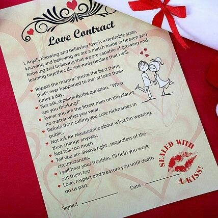 Love Agreement Contract, Love Contract, Marriage Contract, Propose Day, Best Valentine Gift, Online Florist, Cards For Boyfriend, Online Dating Advice, Flowers Gifts