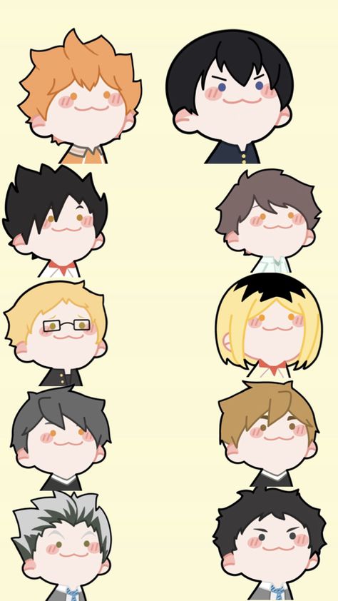 Anime Places, Chibi Wallpaper, Haruichi Furudate, Coloring Bookmarks, Haikyuu Wallpaper, Haikyuu Funny, Cute Anime Chibi, Cute Chibi, Cute Anime Pics