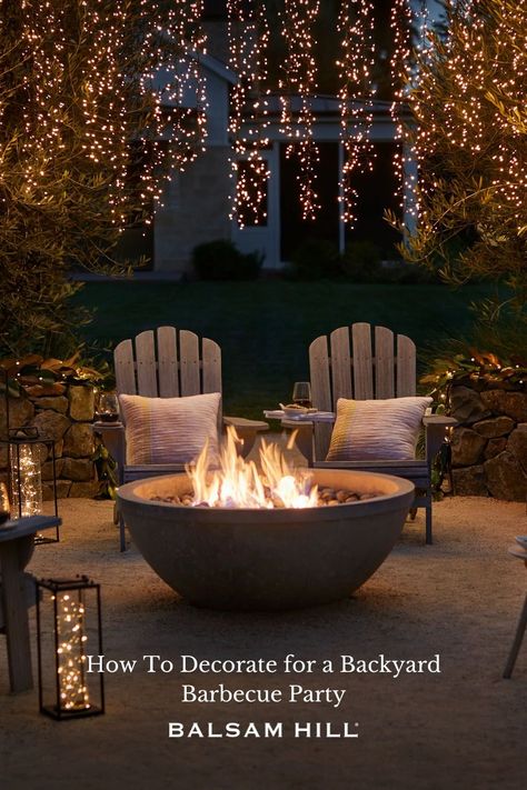 Summer is all about spending time outdoors in the company of close family and friends. Let’s look at some tips and ideas on how to dress up a backyard barbecue party with both rustic and elegant flair. Cluster Lights Outdoor, Backyard Barbecue Party, Best Outdoor Christmas Decorations, Solar Powered Fairy Lights, Bonfire Pits, Christmas Garden Decorations, Solar Fairy Lights, Outdoor Decorating, Christmas String Lights