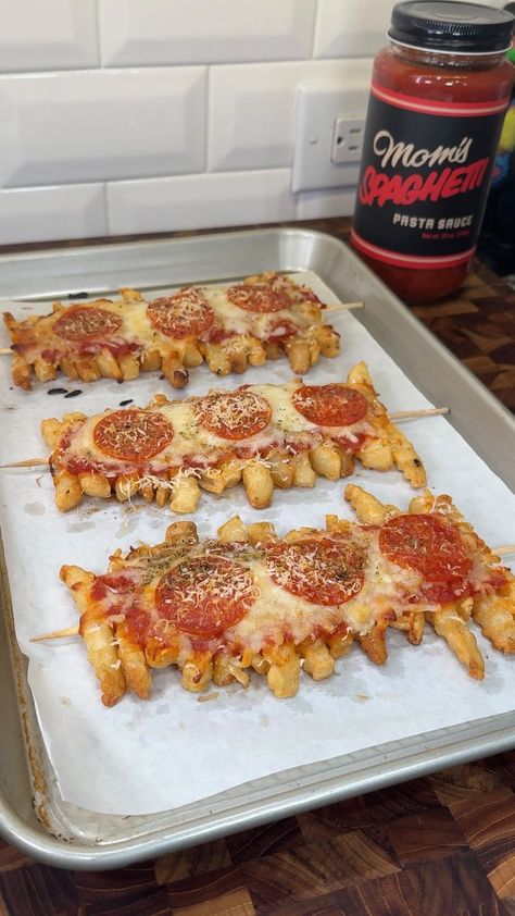 Kyle Istook | Pizza fries skewers 🍟 #satisfying #recipe #lifehack | Instagram Pizza Fries, Skewers, Pizza, Instagram, Pizzas