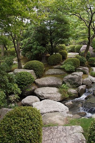 Japanese Garden Decor, Japanese Style Garden, Taman Air, Japanese Garden Landscape, Japanese Tea Garden, Japan Garden, Japanese Garden Design, Asian Garden, Have Inspiration