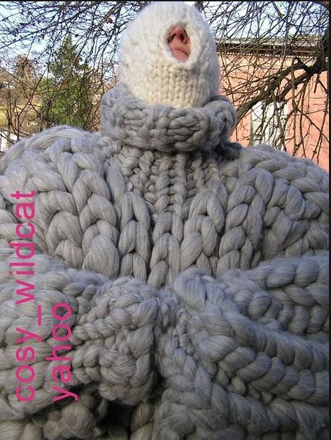 Body Tube, Extreme Knitting, Heavy Clothing, Tube Scarf, Mohair Wool, 10 22, Chunky Sweater, Catsuit, Merino Wool Blanket