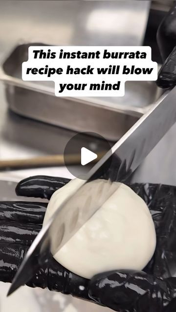 Chef NPH and Chef Yam on Instagram: "This instant burrata cheese recipe hack will blow your mind, or insult your Italian Nona. Full video in our bio  #burratacheese #burratarecipe #burrata" Burrata Ravioli Recipe, Vegan Burrata Cheese Recipe, Homemade Burrata Cheese, Barata Cheese Recipe, Buratta Recipe Dinners, Buratta Recipe, Burrata Cheese Recipe, Burrata Recipes, Burrata Recipe