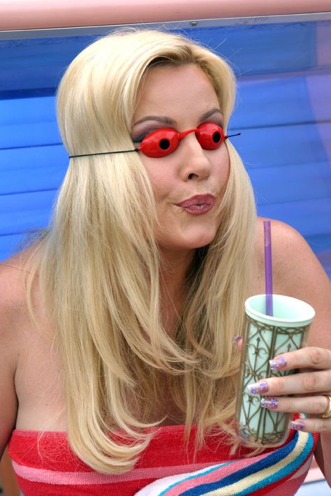 A Cinderella Story¡¯s Fiona Is My Summer Mood Jennifer Coolidge, Cinderella Story, A Cinderella Story, Summer Mood, Tanning Lotion, My Summer, Fashion Icon, Mirrored Sunglasses Women, Round Sunglass Women