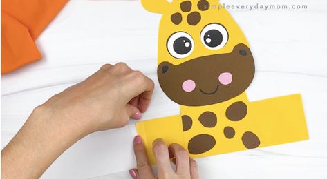 Giraffe Headband Craft, Animal Themed Classroom, Headband Template, Animal Masks For Kids, Zoo Animal Crafts, Giraffe Crafts, Penguin Craft, Headband Crafts, Kids Craft Supplies