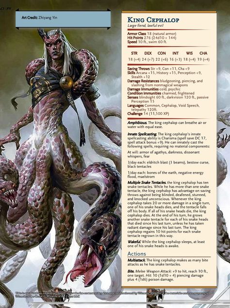 D D 5e Homebrew, Homebrew Monsters, Ocean Monsters, Guerriero Samurai, Dnd Stats, Mythical Monsters, Dnd Races, Dnd Classes, Dungeons And Dragons 5e