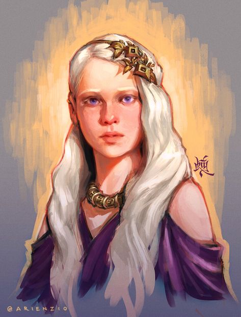 Daenerys Targaryen Book, Daenerys Targaryen Art, Daena Targaryen, Game Of Thrones Artwork, Targaryen Art, Asoiaf Art, Gra O Tron, Violet Eyes, Game Of Thrones Art