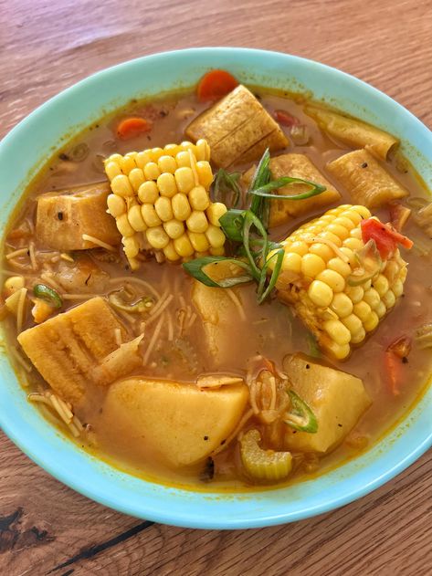 Vermicelli Noodles, Corn On Cob, Russet Potatoes, Flour Tortillas, Vegetable Soup, Celery, Soup Recipes, Carrots, Stuffed Peppers