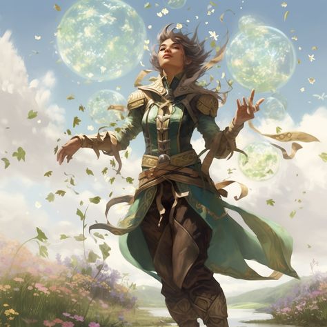 Eladrin in Spring in the Feywild (MidJourney) Fey Wanderer Ranger Dnd, Eladrin Paladin, Spring Eladrin Female, Summer Eladrin, Spring Eladrin, Eladrin Dnd, Eladrin Female, Feywild Dnd, Ranger Dnd