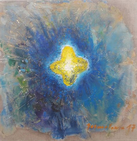 Original Abstract Painting by Jerzy Jarmolowicz | Abstract Art on Canvas | The star Check more at https://codlu.com/us/original-abstract-painting-by-jerzy-jarmolowicz-abstract-art-on-canvas-the-star/ Star Oil Painting, Light Symbolism, Light Abstract, Decor Drawing, Star Symbol, Star Night, Star Painting, Yellow Wall Art, Yellow Wall