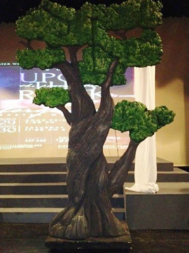 Pagan Decorations, Tree Props, Dance Props, Theatre Props, Stage Props, Stage Set Design, Fake Trees, Church Stage Design, Star Tree