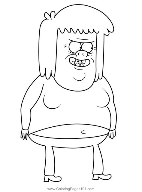 Muscle Man Regular Show, Guy Coloring Pages, Muscular Guy, Elsa Pictures, Muscle Man, Quote Coloring Pages, Hello Kitty Coloring, Simple Canvas Paintings, Regular Show