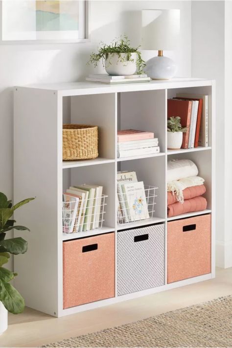 Shelf Organizer Bookshelf Organizer Shelf for Books Wood Shelves Bookshelf Aesthetic Shelf Storage 9 Cube Organizer Ideas Nursery, Bedroom Bin Ideas, Cubed Bookshelf Decor, Modern Cubby Storage, 9 Cubby Storage Ideas, Organization Cubes Storage Ideas, 6 Cube Shelf Decor, 3x3 Cube Shelf Ideas, Cute Cubby Ideas