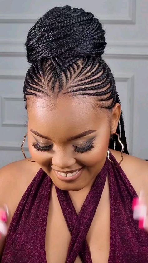 Whimsical Waves: Effortless Hairstyles for Every Day Braided Ponytail Black Hair, Bob Haircut Tutorial, Nails And Makeup, Short Haircut Tutorial, Braid Styles For Girls, Cornrows With Box Braids, Latest Hair Braids, Hair Braid Patterns, Easy Short Haircuts