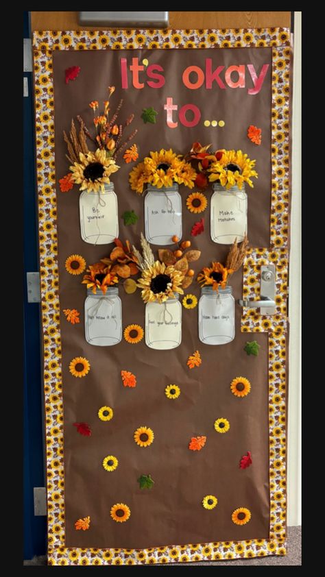 Fall Classroom Door, Fall Classroom, Classroom Doors, Know It All, Classroom Door, New Job, I Fall, Preschool, Doors