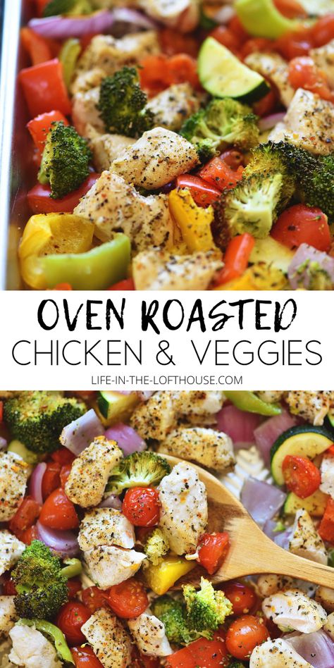 Chicken And Vegetable Sheet Pan Recipes, Roasted Chicken And Veggies Sheet Pan, Sheet Pan Chicken And Vegetables Recipes, Chicken Oven Recipes With Veggies, One Pan Roasted Chicken Dinner, Easy Sheet Pan Chicken And Veggies, Sheet Pan Chicken Seasoning, Chicken With Vegetables Recipes In Oven, Chicken Vegetable Bake Recipes