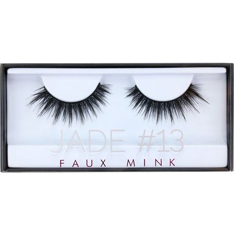 HUDA BEAUTY Huda Beauty Jade Faux Mink Lash #13 (26 CAD) ❤ liked on Polyvore featuring beauty products, makeup, eye makeup, false eyelashes, beauty and fillers Best False Eyelashes, Rebecca Davis, Huda Beauty Makeup, Beauty Make-up, Fake Lashes, Faux Mink Lashes, Eye Lashes, Products Makeup, Lash Glue