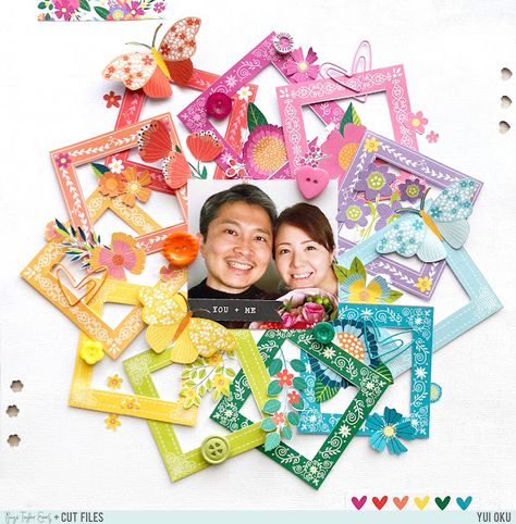 Rainbow Layout, Afternoon Crafts, Paige Taylor, Scrapbook Design Layout, Paige Evans, Scrapbook Pictures, Bloom And Wild, Simple Scrapbook, Life Ideas