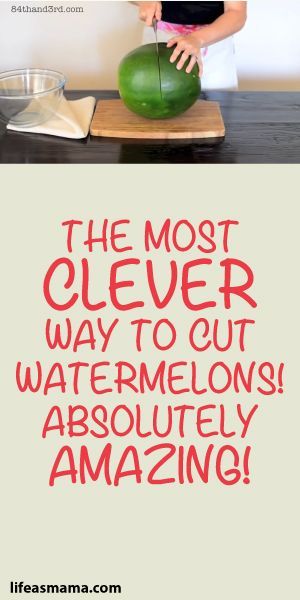 Watermelon Hacks, Amazing Food Hacks, Watermelon Carving, Cut Watermelon, Cute Watermelon, Watermelon Slices, Chicken Thigh Recipes, Summer Fruit, Fruit Recipes