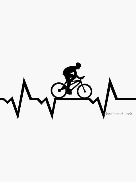 Cycling Art Drawing, Cycling Stickers, Cycling Drawing, Cycling Illustration, Cycling Tattoo, Cycle Stickers, Camera Wallpaper, Bike Tattoos, Bike Quotes