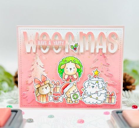 Elephant Christmas, Mama Elephant Stamps, Snow Trees, Snow Tree, Christmas Tree Cards, Mama Elephant, Tree Cards, Lawn Fawn, Cute Cards