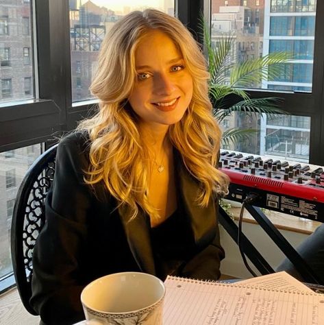 The remarkably talented Jackie Evancho from her Twitter account getting ready for her "Talk Shop Live" session talking about her new album "Carousel of Time". Jackie Evancho, New Album