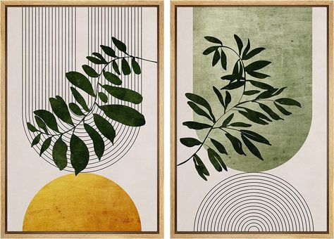 https://amzn.to/3GGLw2i Forest Plants, Plant Art, Framed Canvas Wall Art, Boho Wall Art, Wall Art Set, Art Moderne, Abstract Shapes, Print Wall Art, Framed Canvas Prints