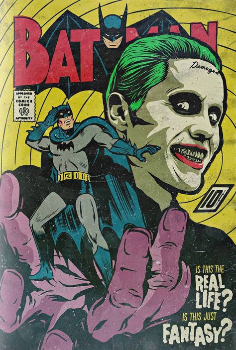 Dc Comics Poster Vintage, Dc Comic Covers, Dc Comics Aesthetic, Batman Comic Book Cover, Joker And Batman, Batman Comic Book, Dc Poster, Dc Comics Poster, Marvel Retro