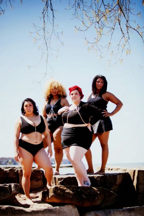 Ready to Stare Watch the Queen Collection- Plus Size Body Chains Swim Skirts, Queen Of The Ring, Curvy Fashionista, Plus Size Swim, Fashion Media, Body Chains, Summer Plus Size, Plus Size Designers, Self Acceptance