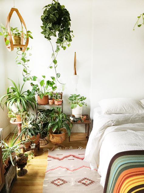 Plants Corner Bedroom, Bedroom Plant Inspiration, House Plant Corner, Bedroom Plant Corner, Small Bedroom Plants Decor, Plants Corner Living Room, Plant Corner Bedroom, Plant Corner Living Room, Plant Corner Ideas