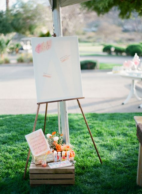 Canvas Guest Book Wedding, Guest Book Canvas, Creative Guest Book, Art Gala, Vegas Wedding Venue, Las Vegas Wedding Venue, Enchanted Florist, Pinterest Wedding, Library Art