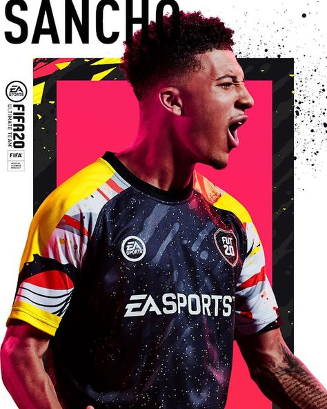 Fifa 20 Wallpapers, Jaden Sancho, Tshirt Branding, Jadon Sancho, Sport Shirt Design, Sports Jersey Design, Fifa 20, Sports Logo Design, Soccer Outfits