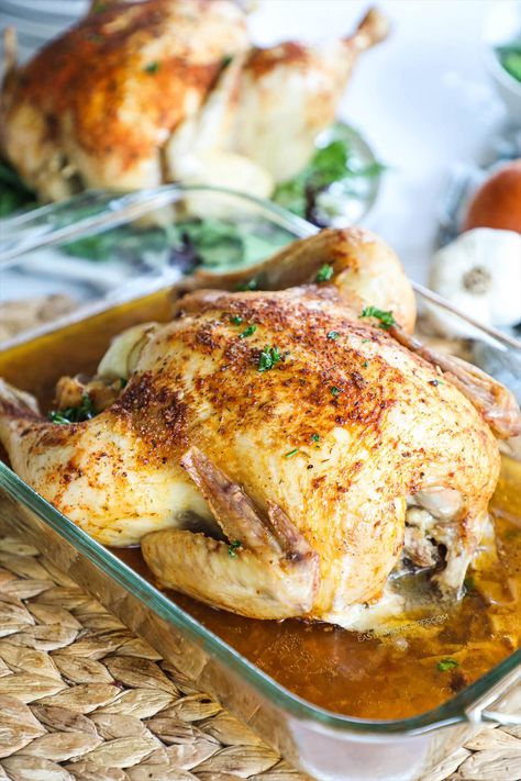 Baked Rotisserie Chicken made in the Oven · Easy Family Recipes Rotisserie Chicken In The Oven, Rotisserie Chicken Oven, Homemade Rotisserie Chicken, Buffalo Chicken Flatbread, Rotisserie Chicken Seasoning, Mix Vegetable Recipe, Whole Baked Chicken, Rotisserie Chicken Recipe, Chicken In The Oven