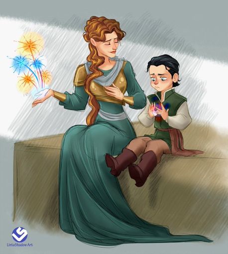 Loki Daughter Fanart, Loki Daughter, Lintushadow Art, Loki And Frigga, Mcu Art, Baby Loki, Thor Comic, Marvel Fanart, Thor X Loki