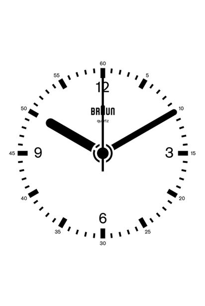 The North Elevation: Braun Clock GIF by Dieter Rams, Dietrich Lubs Dieter Rams Design Products, Gif Clock, Clock Gif, Clock Animation, Braun Clock, Watch Animation, Braun Watch, Minimal Clock, Le Manoosh