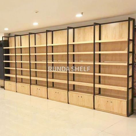 retail shelving supermarket shelf gondola wooden steel display for sale https://m.alibaba.com/product/62424111131/retail-shelving-supermarket-shelf-gondola-wooden.html?__sceneInfo={"cacheTime":"1800000","type":"appDetailShare"} Stationery Store Design, Supermarket Design Interior, Retail Display Shelves, Store Display Design, Supermarket Display, Store Shelves Design, Shop Shelving, Bedroom Built In Wardrobe, Clothing Store Interior